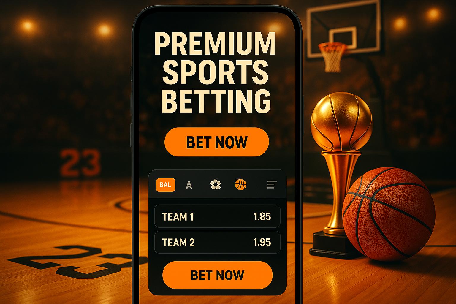 Plataforma de apostas 23Bet mostrando interface moderna com jogos de basquete e cassino